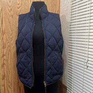 J. Crew blue quilted vest